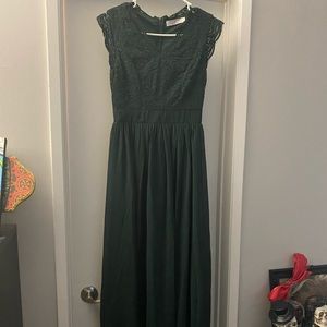 Deep Green Lace Dress